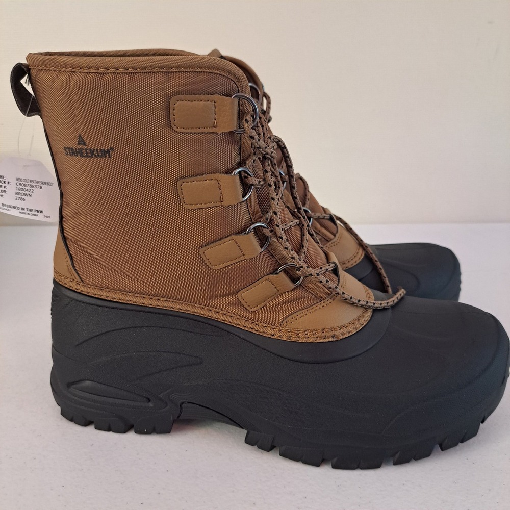 Staheekum Snow Boot Mens Size 13 Brown Insulated‎ Waterproof -20F Rated 1260-798